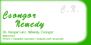 csongor nemedy business card